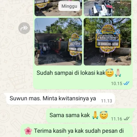 Pengiriman Papan Bunga Duka Joglo