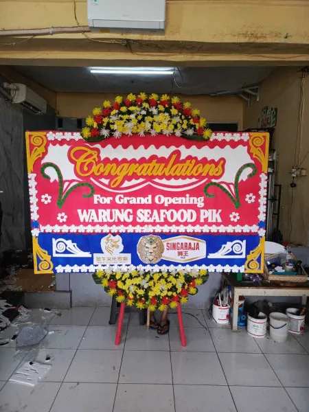 Papan Bunga Ucapan Selamat Joglo